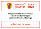 Tablica informująca o dofinansowaniu z budżetu Samorządu Województwa Łódzkiego