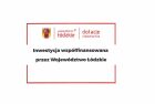Tablica informacyjna o współfinansowaniu przez Województwo Łódzkie