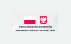 Tablica informacyjna o rządowym funduszu rozwoju dróg 2023