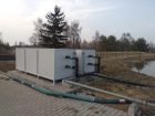podłączenie kontenerów ciągu przeróbki osadów