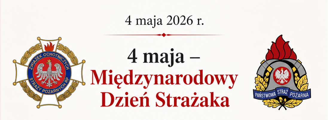 symbole strażackie + tekst