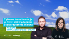 baner, na którym widać 2 osoby oraz tekst na tle łąki i nieba