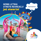 plakat - zdjęcie zjeżdżalni wodnej w Termach Uniejów