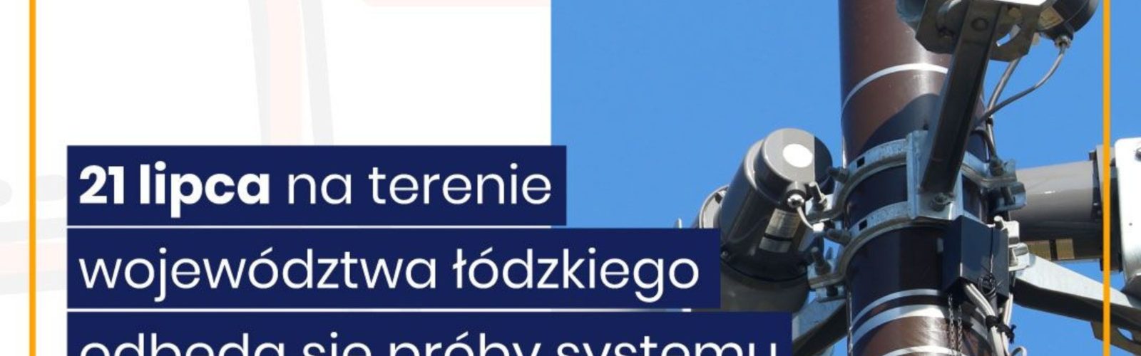plansza informacyjna ze zdjęciem syren alarmowych