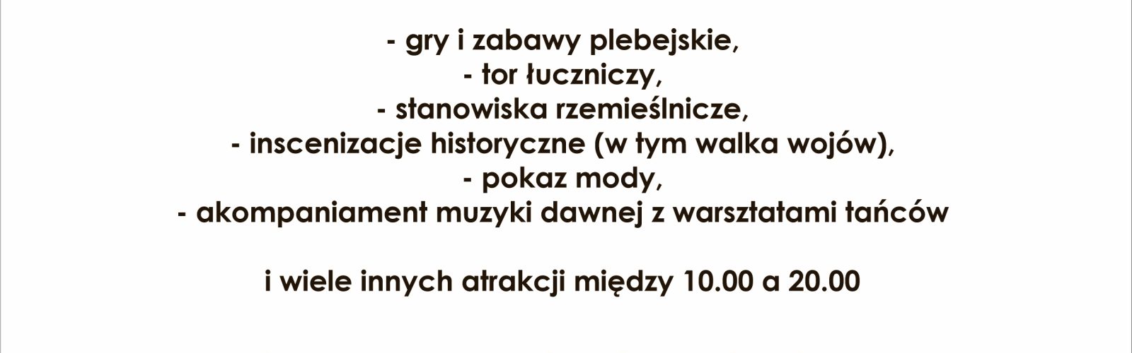 plakat informujący o wydarzeniu