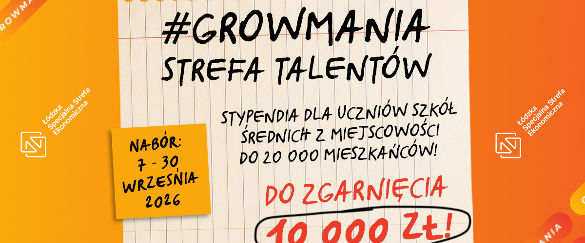 baner GROWMANIA STREFA TALENTÓW