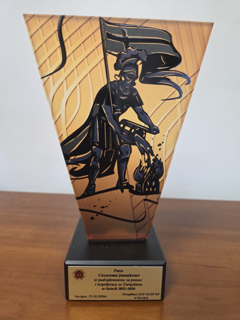 statuetka z podziękowaniem