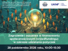 plakat informacyjny o webinarium