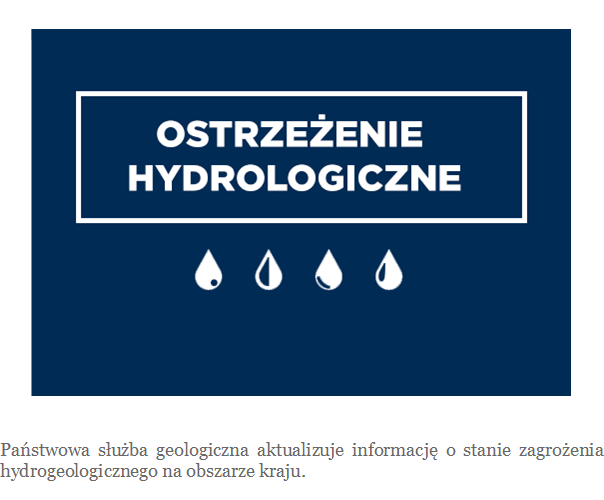 ostrzeżenie hydrologiczne